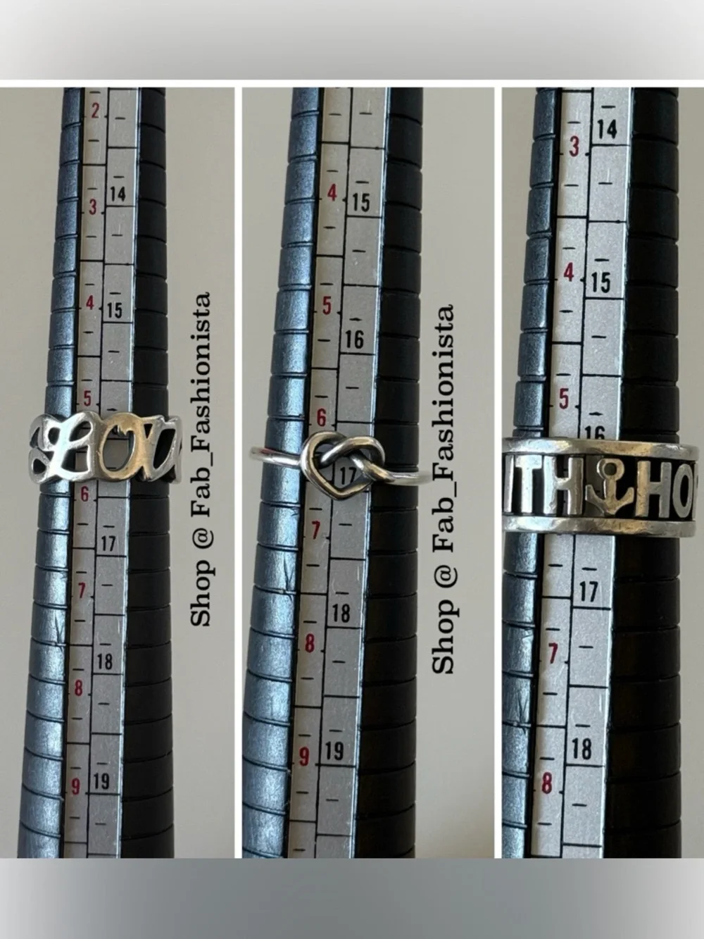 James Avery sterling Silver Ring Set